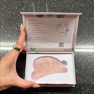 Eve Lom x Angela Caglia Rose Quartz Gua Sha Facial Tool